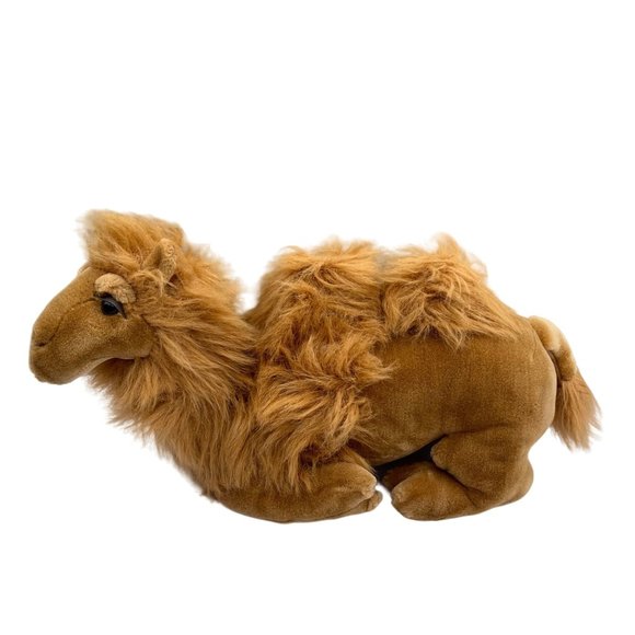 Camel Kneeling Two Double Hump Extra Large Stuffed Plush 16" Long No Tag - Picture 1 of 8